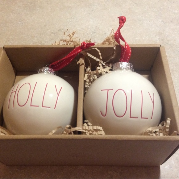 Rae Dunn 2 Piece Christmas Ornament Set - Picture 2 of 6
